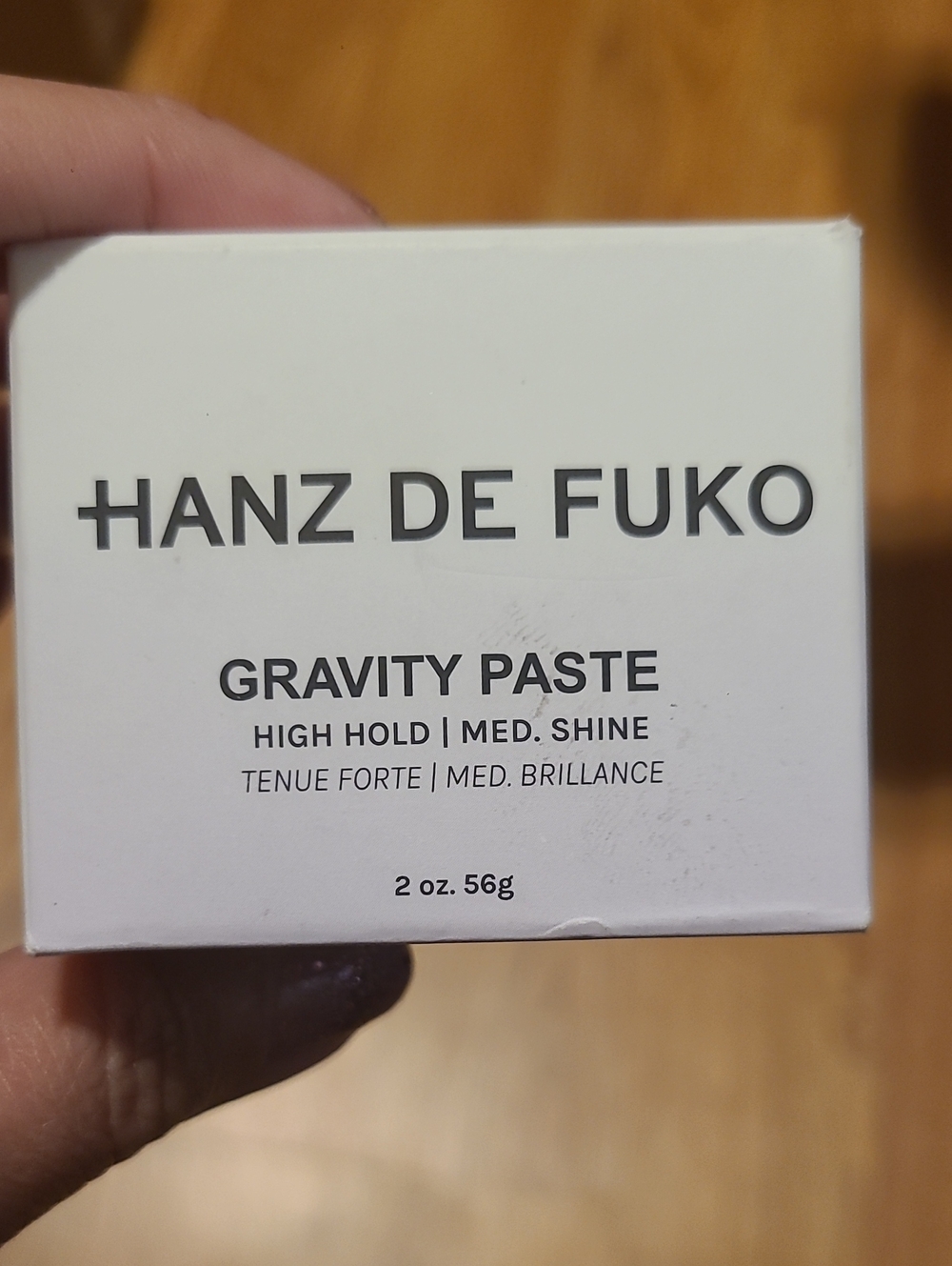 NIB NEW HANZ DE FUKO GRAVITY PASTE HIGH HOLD / MEDIUM SHINE 2 OZ